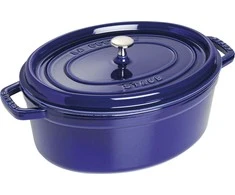 Staub Oval Cocotte, 31cm ketaus, tamsiai mėlyna