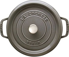 Apvalus ketus puodas Zwilling STAUB 6,7 L, 28 cm, pilkos spalvos