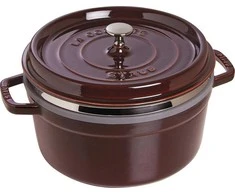 STAUB LA COCOTTE Ketaus puodas apvalus su su intarpu 5,2 ltr, grenadinas