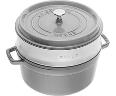 Zwilling STAUB La Cocotte 40508-819-0 apvalus ketaus puodas su įdėklu - 3,8 l, grafito spalvos