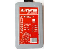 Grąžtas Stayer Gręžtuvas SDS-PLUS 7Vnt. STAYER GRĄŽŲ RINKINYS