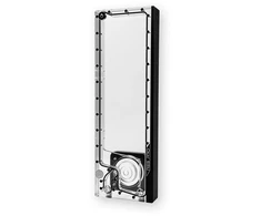 „Stealkey Customs SC ResPro 360 D5/DDC D-RGB“ rezervuaras, akrilinis, skaidrus, 360 mm