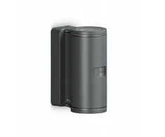 Steinel sieninis šviestuvas Fasadinis šviestuvas su judesio ir prieblandos jutikliu L940 S PIR 14.5W 2xGU-10 3000K 1240lm IP44 IK03 230V antracito / aliuminio / plastiko