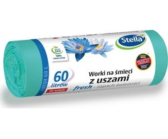 Stella Šiukšlių maišai, 60l, 16vnt. su ausytėmis ir kvapu, 80x59cm