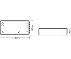 APŠVIETIMO VALDIKLIS LED FUT037Z+ ZigBee, 2.4 GHz 12&nbsp;... 24&nbsp;V DC MiBOXER / Mi-Light