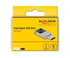 STICK DELOCK Mini USB 5Gbps USB-C Speicherstick 64GB Metallgehuse