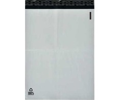 BNT Siuntimo maišeliai 400 x 600 mm balti, PE, 100 % perdirbto plastiko - (100 vnt.)