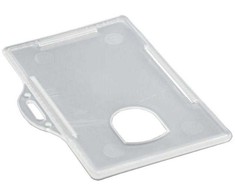 Stickn ID-kort-holder poziomy plast transp (10 stk.)