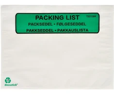 Grippie Green Grippie Žalias Važtaraščių įmautės Docustick Žalias C5 su spauda - (1000 vnt.)