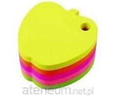 *Lipnūs lapeliai StickN 21277 70x70mm , obuolys, 400 lapelių, neoninių spalvų