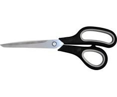 Žirklės bnt/Office juodos/pilkos 215 mm ašmenys: 115 mm minkšta guminė rankena
