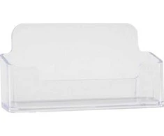 BNTOFFICE Vizitinių kortelių dėklas BNT 48 x 96 x 27 mm, skaidrus