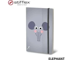 Stifflex Nešiojamasis kompiuteris STIFFLEX, 13x21cm, 192 psl., Elephant