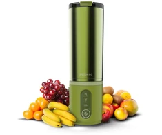 Puodelio blenderis Cecotec Power Titanium Shake2Go Olive Steel, asmeninis blenderis