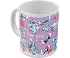 STOR Disney Stitch - spalvą keičiantis keraminis puodelis dovanų dėžutėje iš Stitch &amp; Angel kolekcijos, 325 ml
