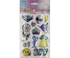 Stnux Vaivorykštės holograminiai lipdukai - ateivis 8677 p6