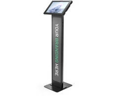 Stojak Compulocks Surface Pro 8-11 Apex Enclosure Brandable Floor Stand - Ustawienie - do tabletu - możliwość brandingu - zablokowany - ramka metalo sp. - juoda - wielkość ekranu: 33 cm (13'') - ustawienie na podłodze - do Microsoft Surface Pro 8, Pro 9