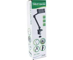 Stojak InLine® planšetinio kompiuterio laikiklis su stalo spaustuku, iki 12,9" juodas