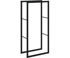 Malkų lentyna Juoda 55x30x116 cm Plienas