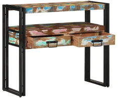 Konsolinis stalas 90 x 33 x 75 cm Kietas atkurtas medis