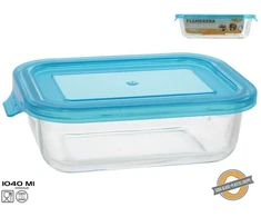 Stačiakampė stiklinė pietų dėžutė 1040 ml, 6 x 22 x 15,5 cm, KITCHEN&amp;GO