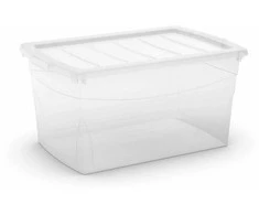 Daiktadėžė KIS, 50 l, skaidri, 58,5×39×30 cm