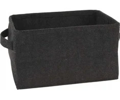Storage Solutions Home Styling Collection Audinių laikymo krepšys 36x27x20 cm Juodas