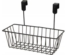 Storage Solutions Metalinis krepšys kabinimui ant durų, 28 x 15 x 21 cm