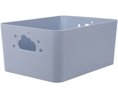 Storage Solutions Star NEBULA daiktadėžė su debesies ir žvaigždės formos rankenomis, aukštis 11 cm.