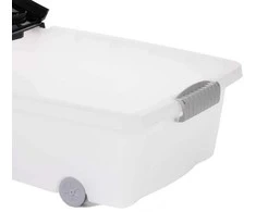 Storage Solutions Sandėliavimo konteineris ant ratukų, iš perdirbto plastiko, 32 l