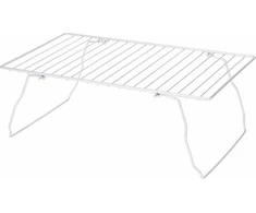 Storage Solutions Virtuvės Lentyna Metalinė Pilka 37x21x13,5 cm - Sulankstoma Lentyna