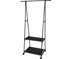 Excellent Houseware Drabužių kabykla metalinas juoda 157 cm