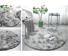 Strado Apskritas kilimas Ombre Strado 120x120 OmbreSilver (šviesiai pilka) universalus () - 22201- uniw
