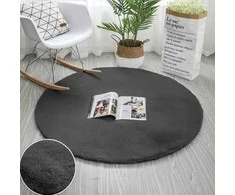 Strado Apskritas kilimas Triušis Strado 80x80 DeepGrey (Pilkas) universal