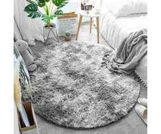 Strado Street Apskritas kilim Ombre Street 100x100 OmbreSilver (šviesiai pilka) universalus