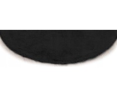 Strado Apvalus kilimėlis Rabbit 140x140 Juodas (Juodas), universalus