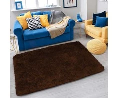„Strado Carpet Shaggy Strado“ 60x90 tamsi kava (tamsiai ruda)