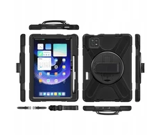 Strado Armor apsauginis dėklas su dirželiu, skirtas Xiaomi Mi Pad 6 / 6 Pro 2023 / 6 Pro, juodas – apsauginis su stovu