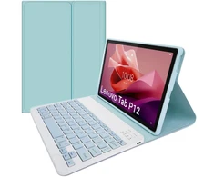 Strado Dėklas su klaviatūra Bluetooth do Lenovo Tab P12 TB-370 (Mėlyna)