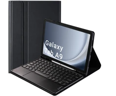 Strado Dėklas su klaviatūra Bluetooth touchpad do Samsung Galaxy Tab A9 8.7 X110/X115, juoda