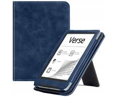 Dėklas Strado Dėklas Strap su laikikliu ir stovu skirtas PocketBook Verse Pro 629 634 (Tamsiai mėlynas)