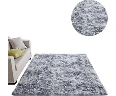 Strado Ombre Shaggy kilimas Strado 160x230 OmbreSilver (Light Pilkas) universalus