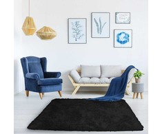 Strado Shaggy kambario kilimas Strado 120x160 Juodasis Dangus