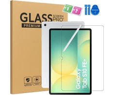 Strado-Tech Grūdintas stiklas, skirtas Samsung Galaxy Tab S10 FE Plus S10 FE+ 13.1 - ekrano apsauga 9H, visiška danga, oleofobinis (ochronne na tablet 9H 2,5D wycięcia glass)