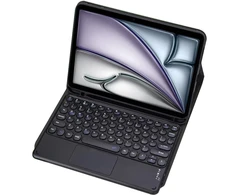 Strado „iPad Air 11 Gen6“ „Bluetooth“ klaviatūros dėklas su jutikliniu skydeliu (juodas)