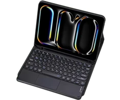 Strado „iPad Pro 13 Gen5“ „Bluetooth“ klaviatūros dėklas su jutikliniu skydeliu (juodas)