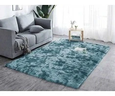 Strado Ombre Shaggy kilimas Strado 200x200 OmbreNavy (Tamsiai mėlyna) universalus
