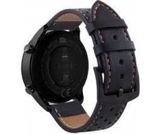 Išmaniojo laikrodžio Amazfit BIP/GTS/GTR odinis dirželis, Juodos spalvos, 42mm