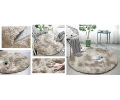 Strado Ombre apvalus kilimas 150x150 OmbreCamel (rusvai gelsvas), universalus