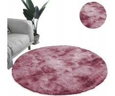 Strado Ombre apvalus kilimas 150x150 OmbreRed (Raudona), universalus